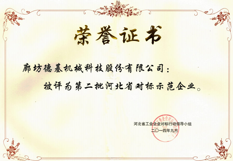 河北省对标示范企业